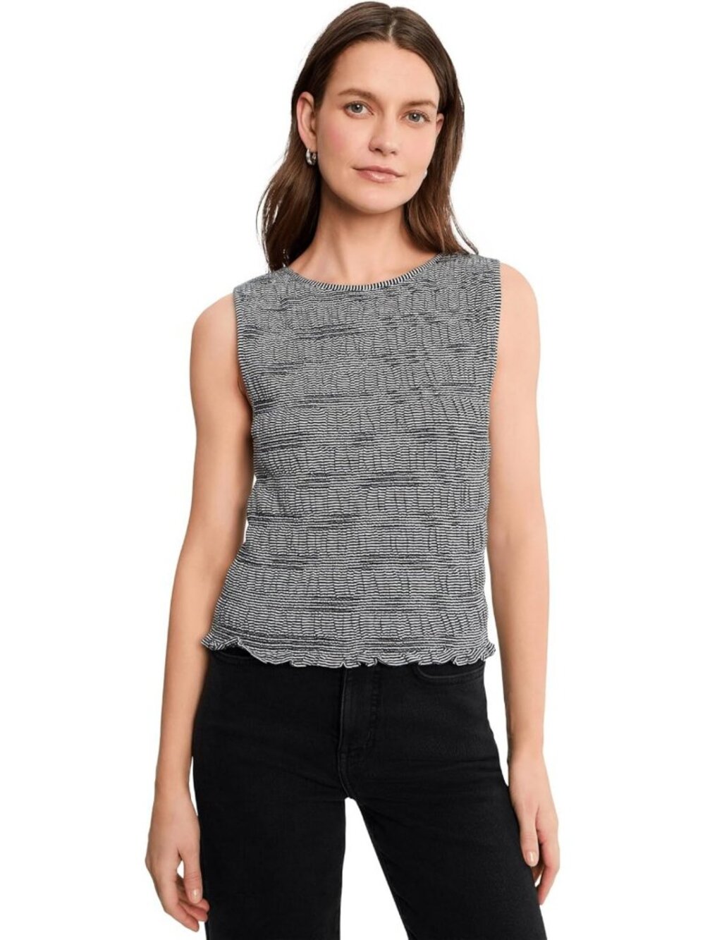 Chic Smocked Stripe Tank Top - Trendy Summer Essential, Perfect for Layering